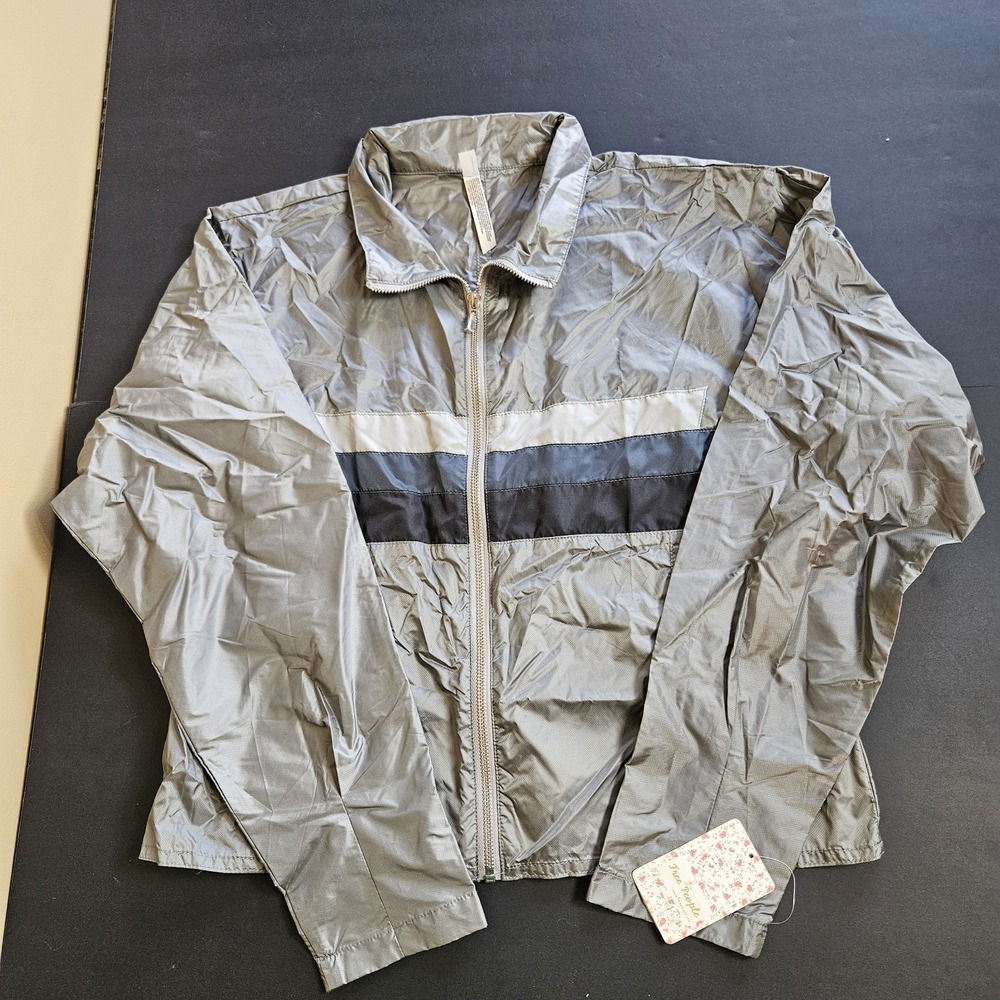 FP Movement‎ Free People NWT Gray Lightweight Windbreaker Jacket Women's M